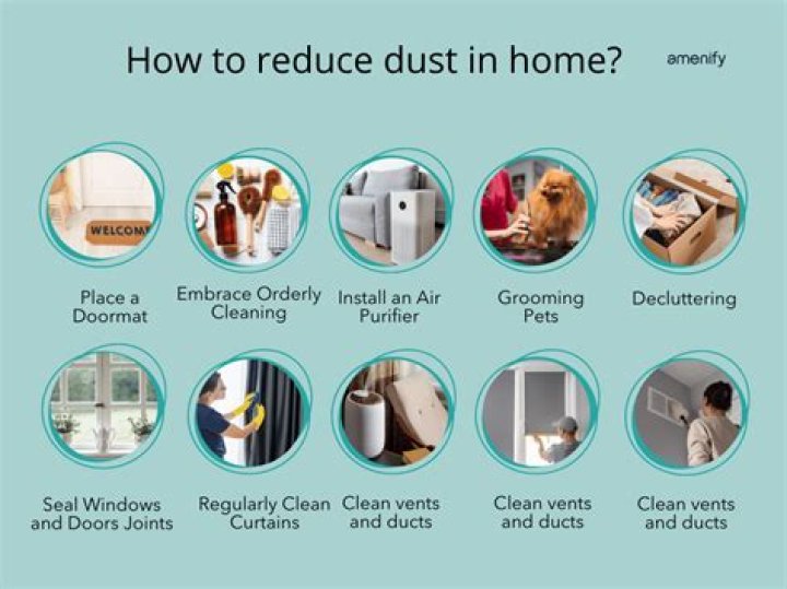 How do you get rid of dust in the air after construction?