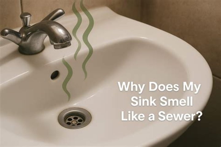 How do you get rid of sewer smell in bathroom sink?