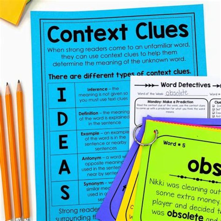 How do you identify vocabulary in context?