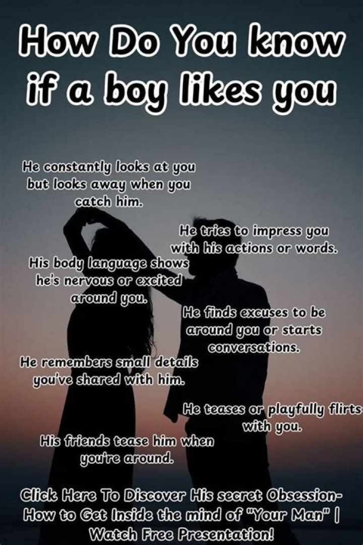 How do you know if a boy have a crush on you?