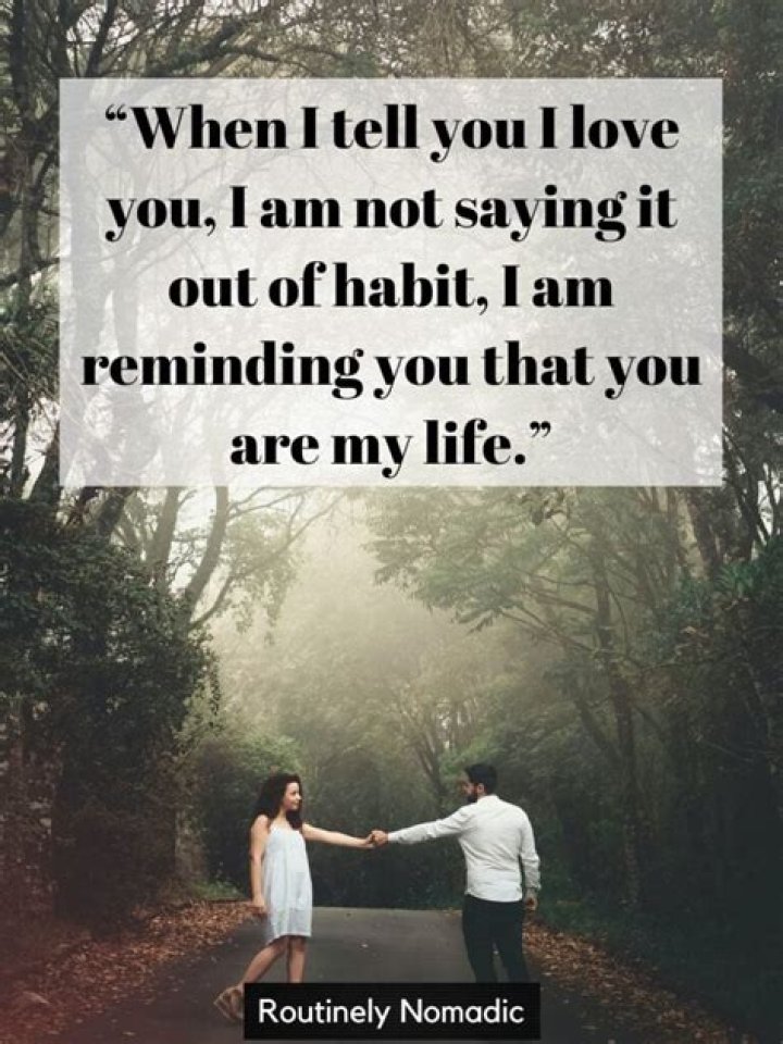 How do you know you met the love of your life?