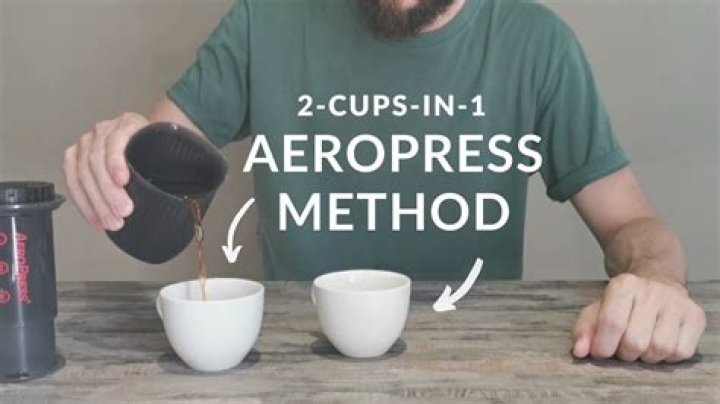 How do you make 2 cups of coffee with Aeropress?