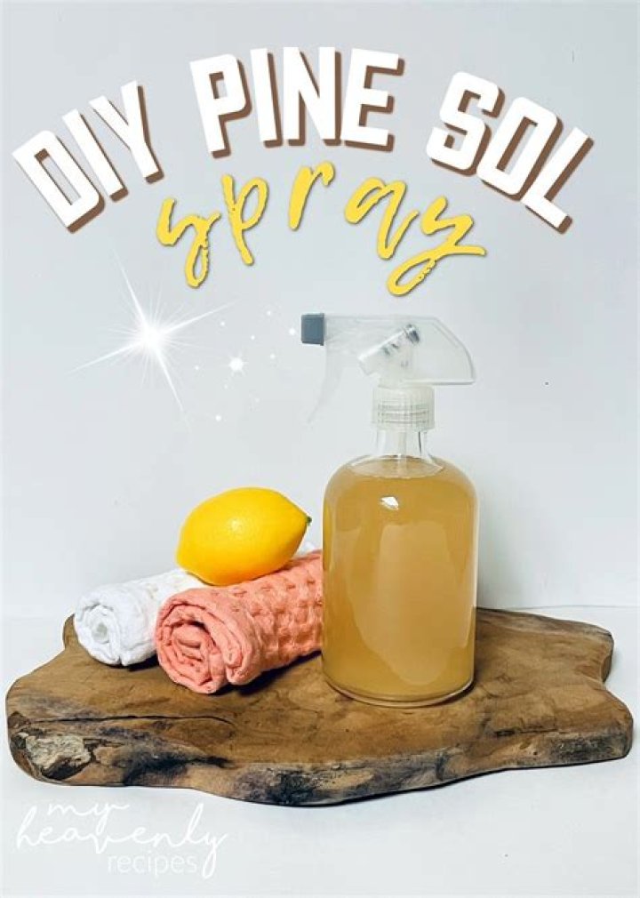 How do you make Pine-Sol disinfectant spray?