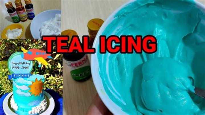 How do you make turquoise frosting?