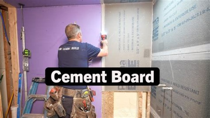 How do you mortar cement board?