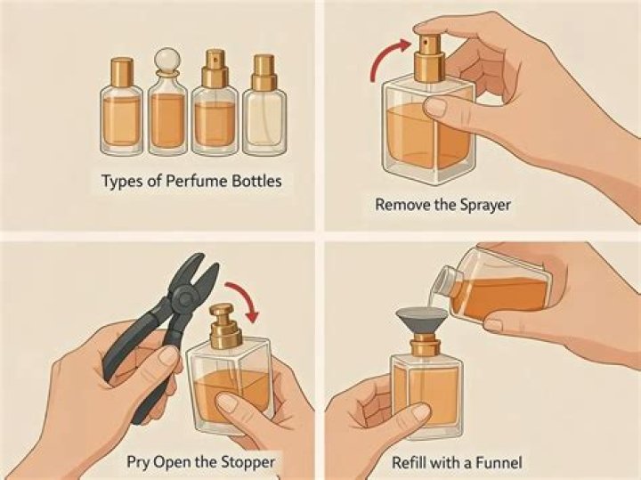 How do you open a sealed perfume bottle?