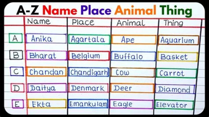 How do you play name Place Animal Thing on Zoom?