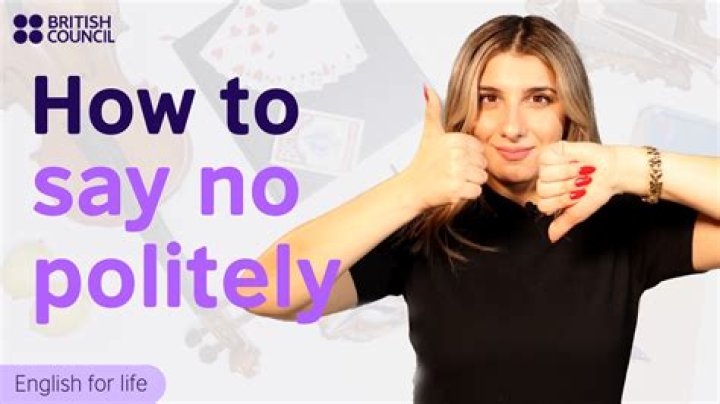 How do you politely say no to family?