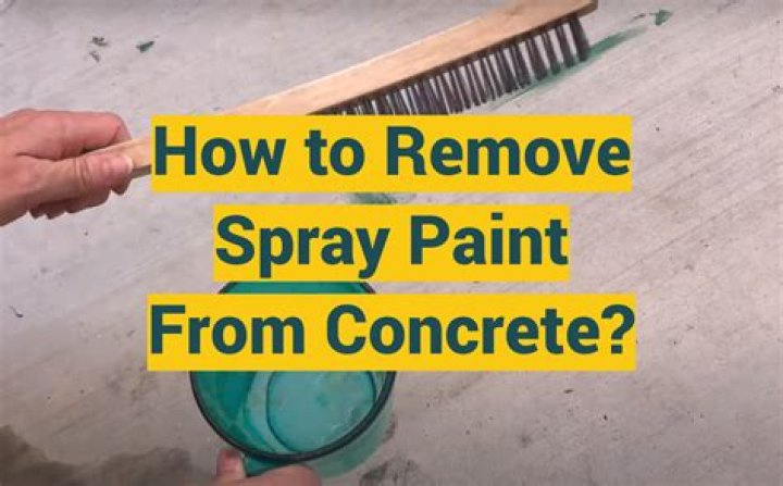 How do you remove dried spray paint?