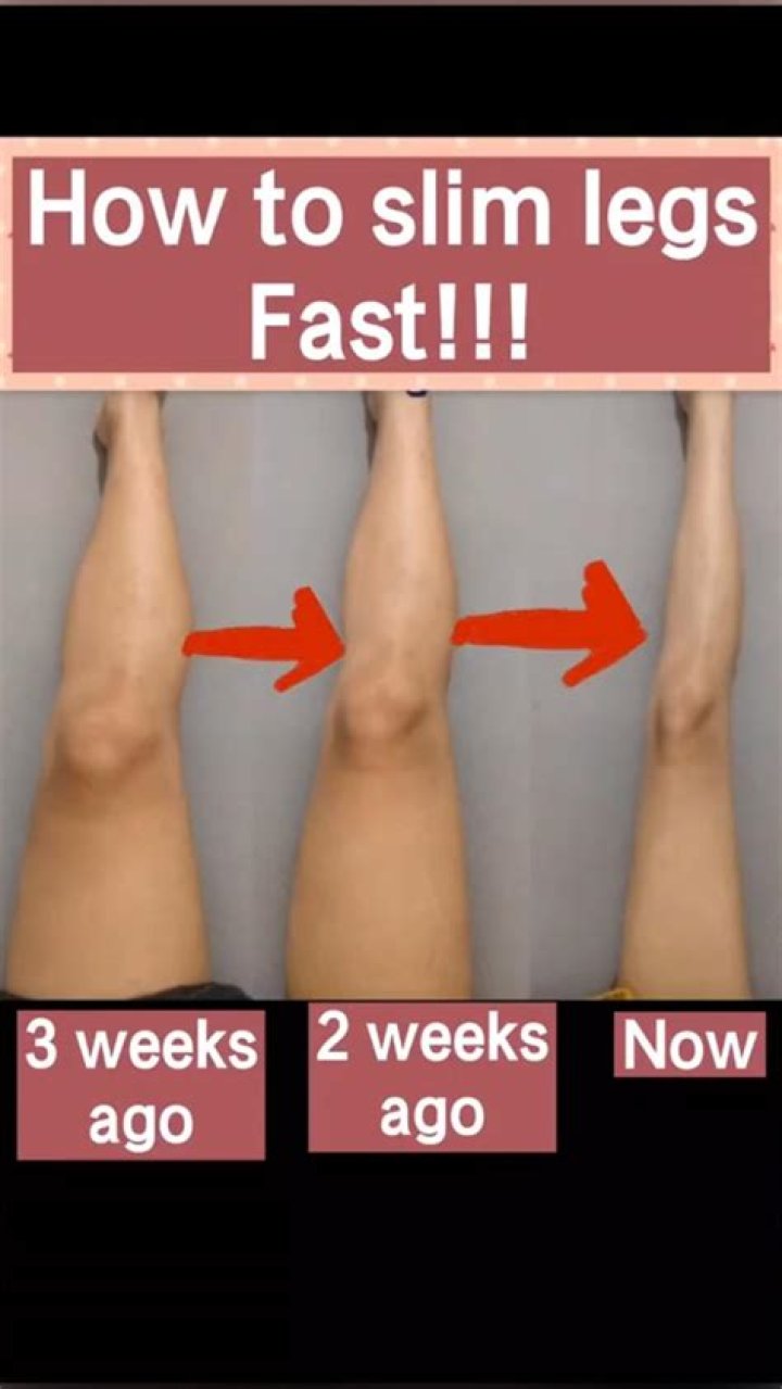 How do you slim your legs down fast?