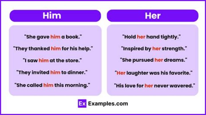 How do you tease her examples?