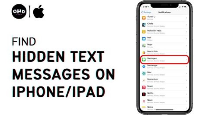 How do you uncover hidden messages on iPhone?