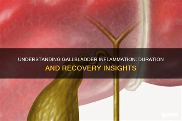 How long does an inflamed gallbladder last?