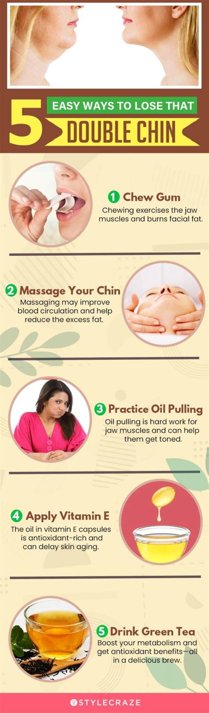 How long does it take to lose your double chin?