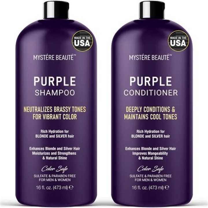 How long should you leave in purple conditioner?