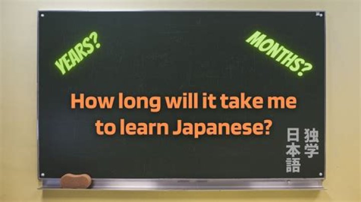 How long will it take me to learn Japanese?