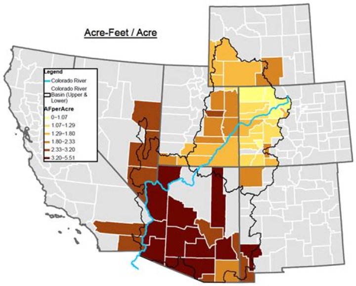 How many acre feet of water do you need for almonds?