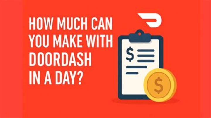 How much can I make with DoorDash in a day?