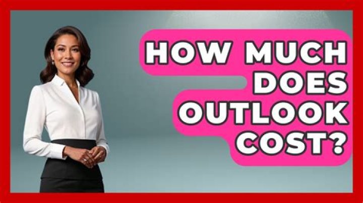 How much does Outlook cost?