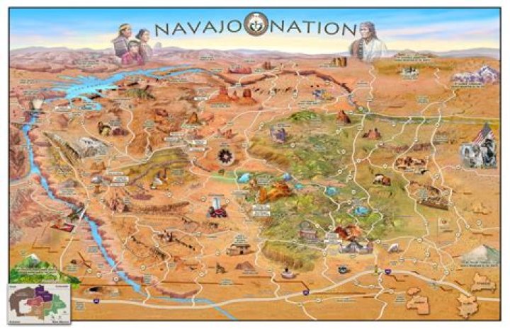 How much is land on the Navajo Nation?