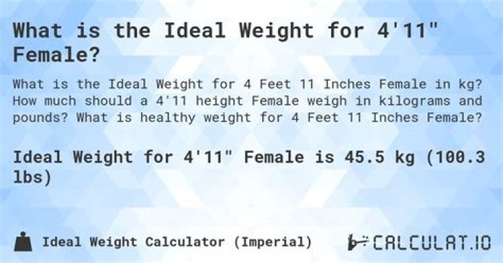 How much should a 4 foot 2 inch girl weigh?