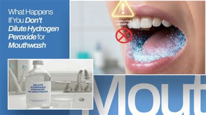 How often should you wash your mouth with hydrogen peroxide?