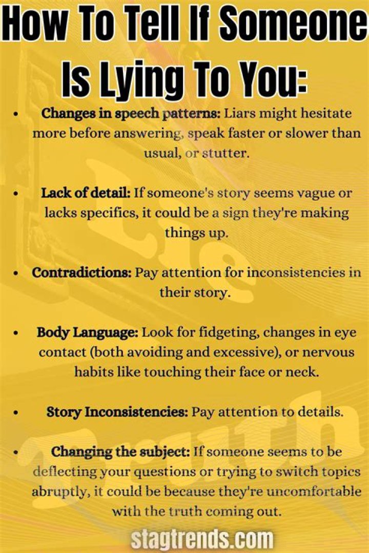 How tell if someone is lying over text?