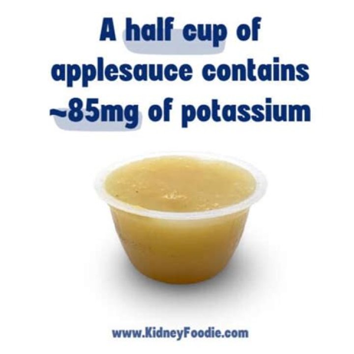 Is applesauce high in potassium?