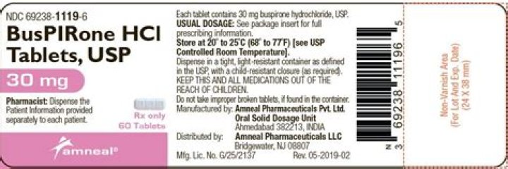 Is buspirone a narcotic?