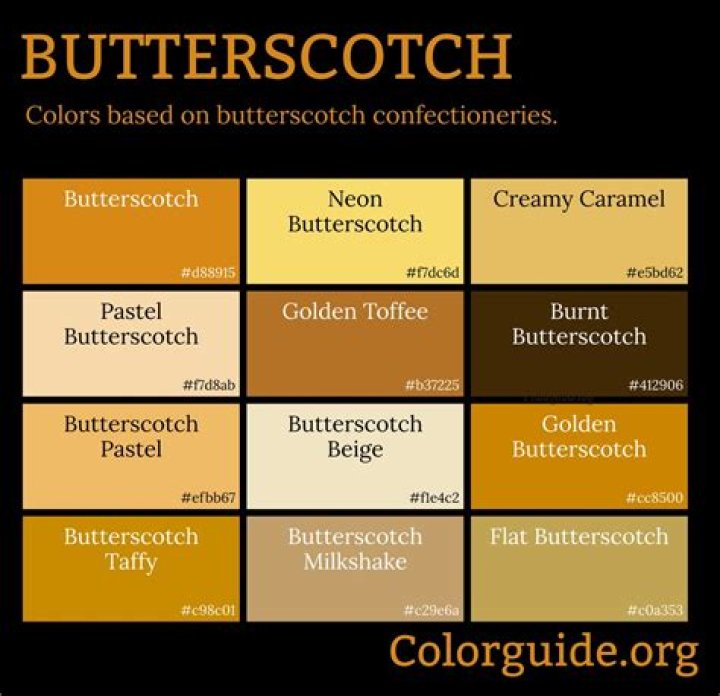 Is butterscotch a color?