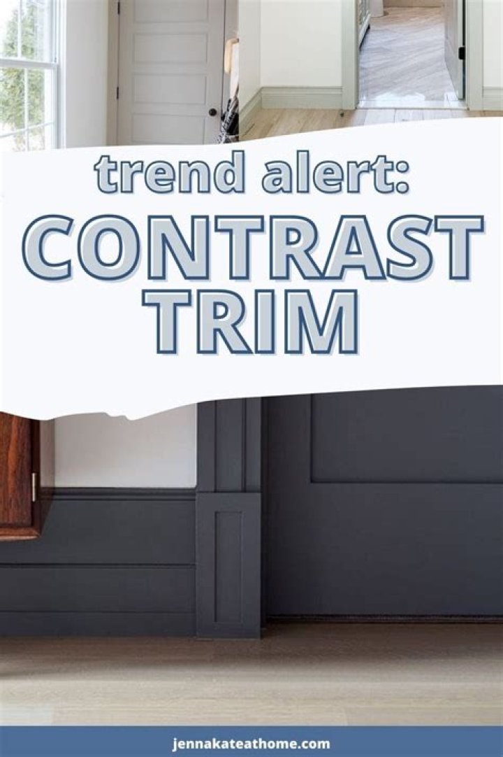 Is contrasting trim a trend?