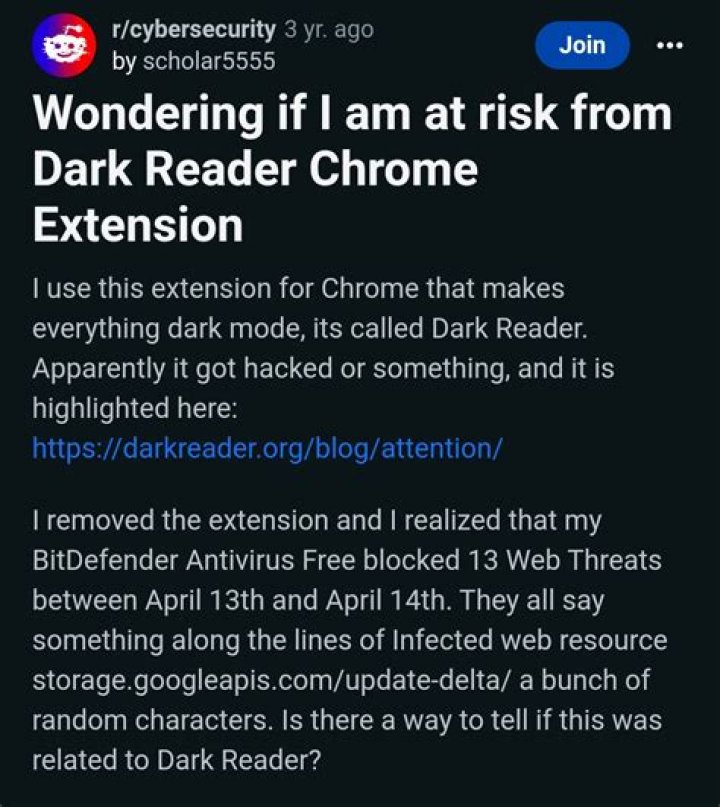 Is Dark Reader safe?