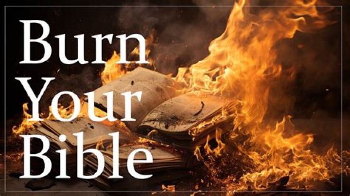 Is it disrespectful to burn a Bible?