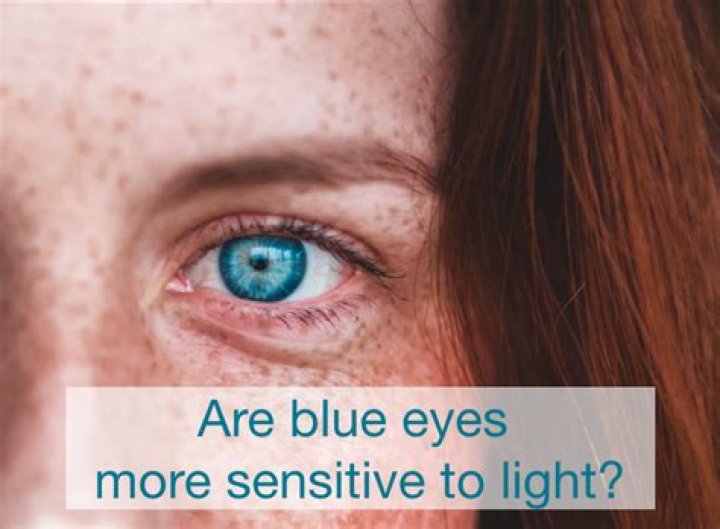 Is it true that blue eyes are more sensitive to light?