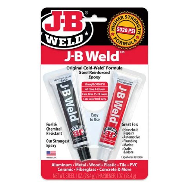 Is J-B Weld strong enough to drill and tap?