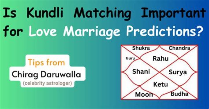Is Kundli matching important in love marriage?