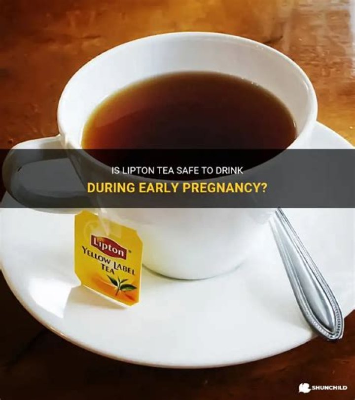 Is Lipton good for early pregnancy?