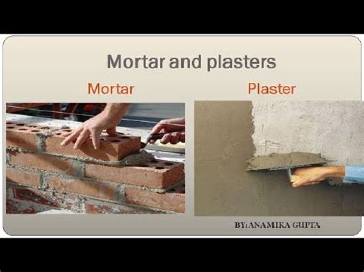 Is mortar the same as plaster?