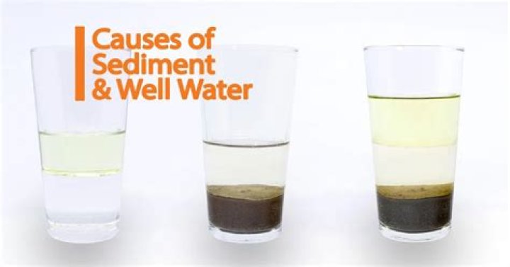 Is sediment in well water normal?
