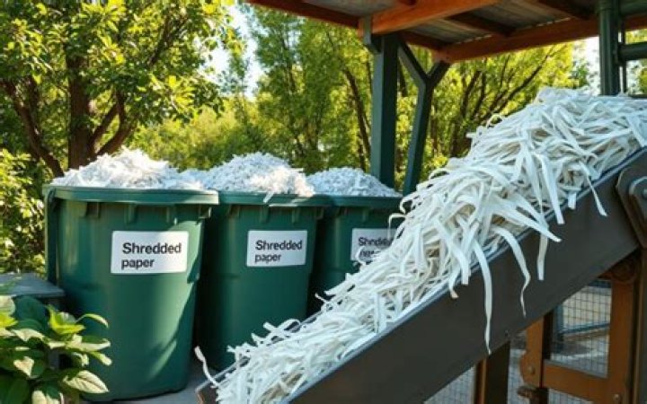 Is shredded paper OK for compost?