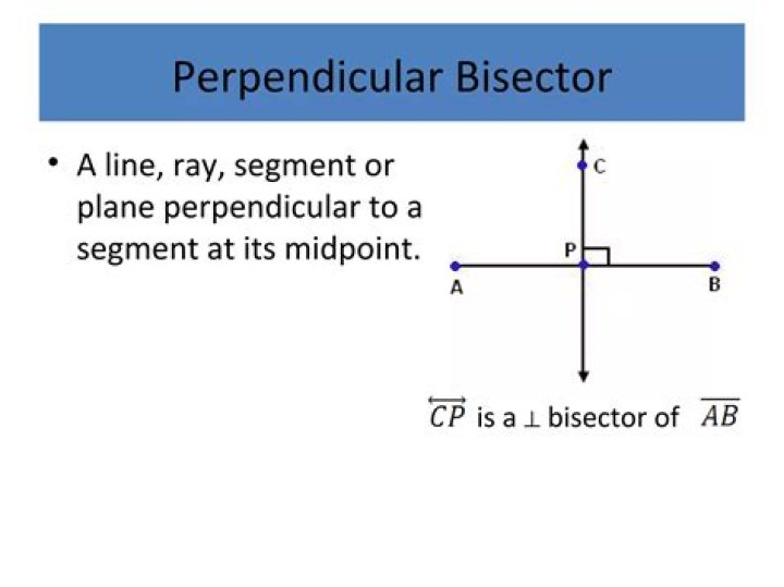 Is the perpendicular bisector the midpoint?