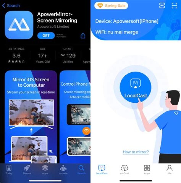 Is there a free app for screen mirroring?