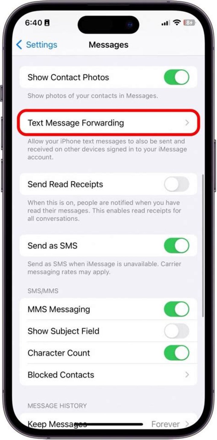 Is there an app to forward text messages iPhone?