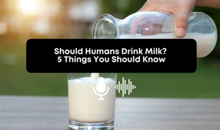 Should humans drink milk?