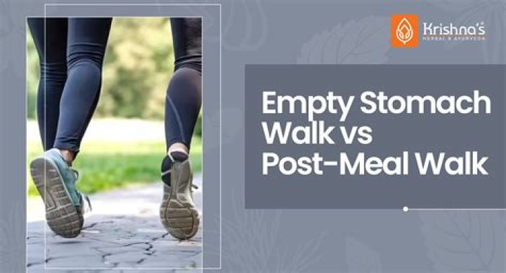 Should morning walk be done empty stomach?