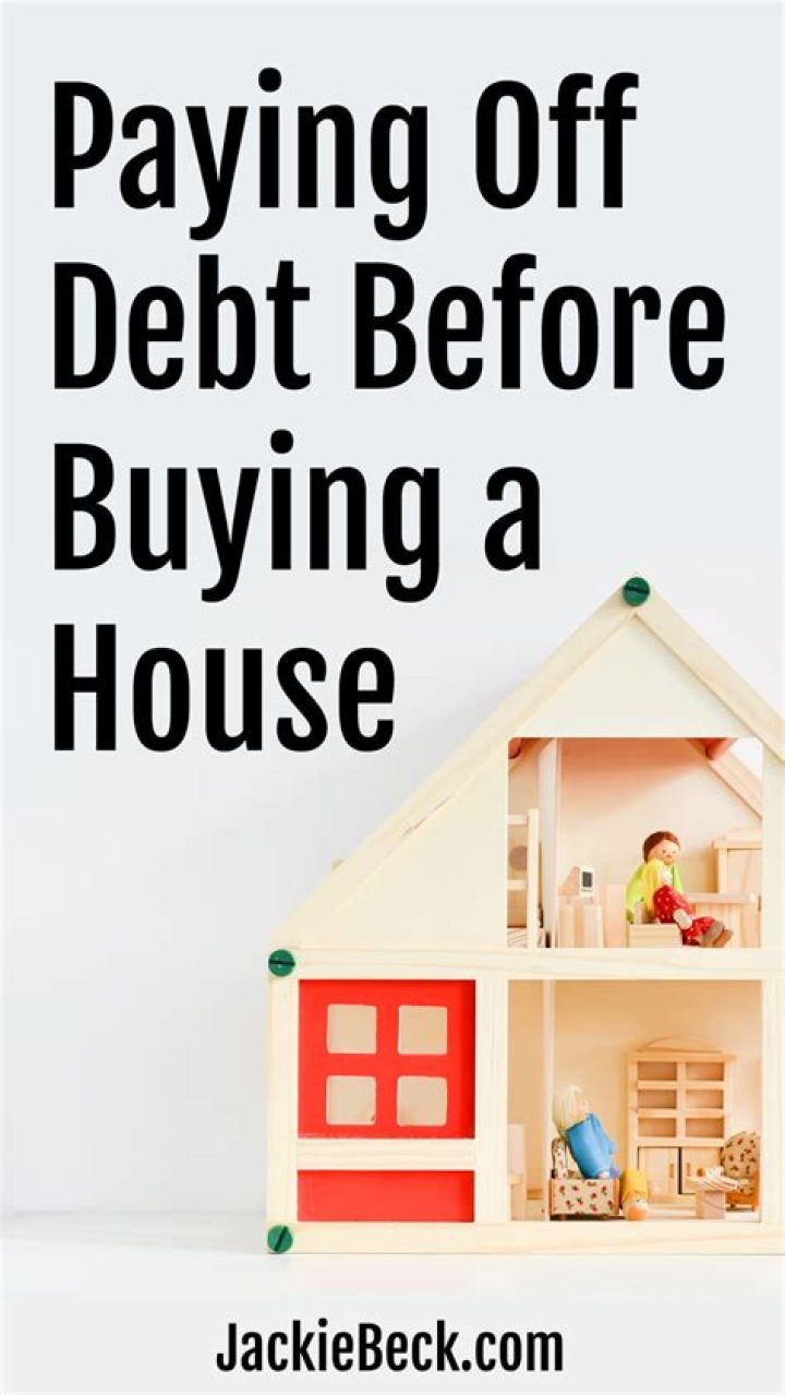 Should you pay off all debt before buying a house?