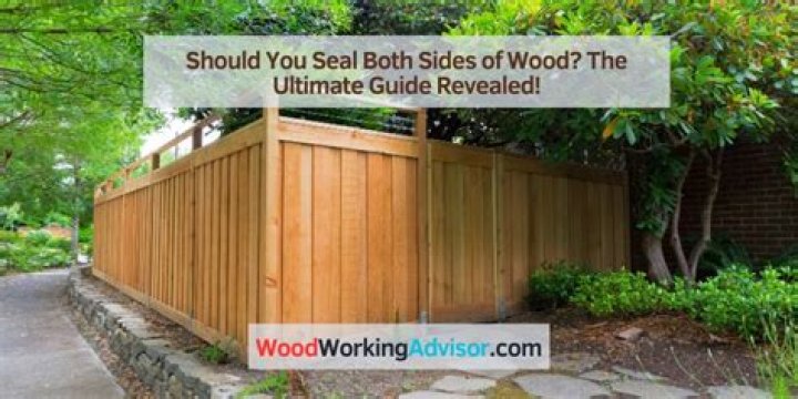 Should you seal both sides of wood?