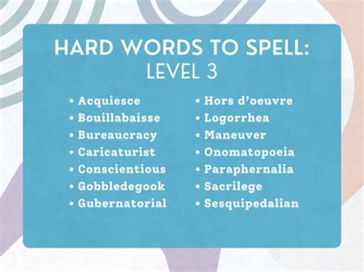 What's the hardest word to spell in the English language?