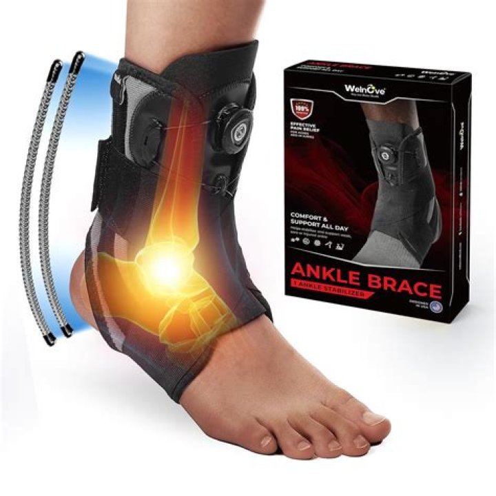 What ankle injury requires a boot?
