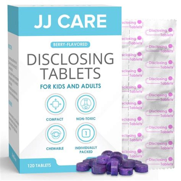 What are purple disclosing tablets?